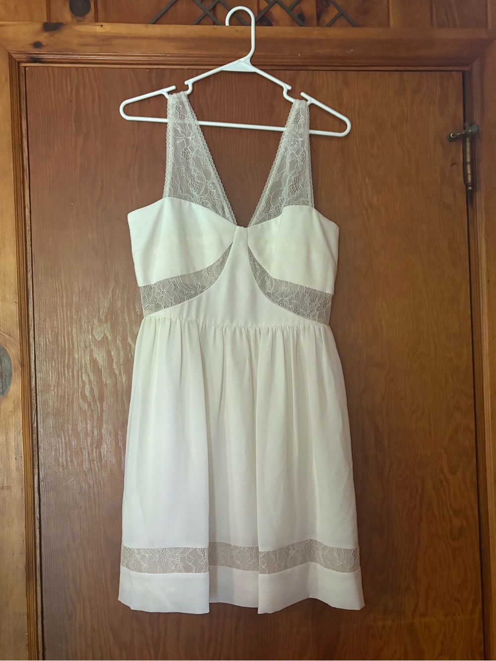 Max & Cleo Ivory Lace-Trim Chemise
